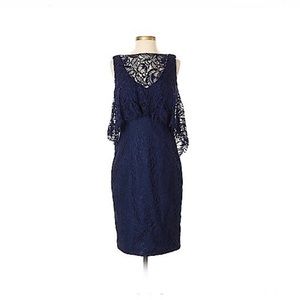 Theia blue lace dress. Only worn once.
